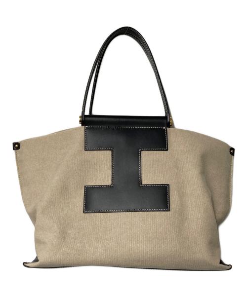 IACUCCI（イアクッチ）IACUCCI (イアクッチ) ソルベット M CANVAS/RUGA ベージュ×ブラックの古着・服飾アイテム