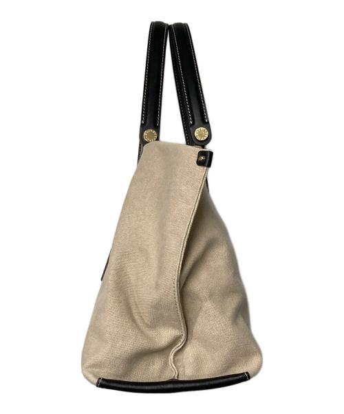 IACUCCI（イアクッチ）IACUCCI (イアクッチ) ソルベット M CANVAS/RUGA ベージュ×ブラックの古着・服飾アイテム