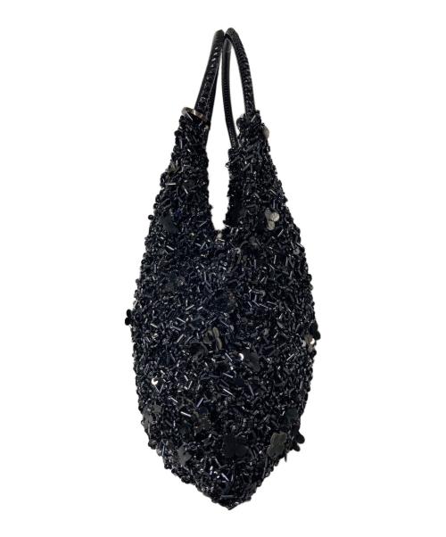 ANTEPRIMA（アンテプリマ）ANTEPRIMA (アンテプリマ) フラワーモチーフワイヤーハンドバッグ ブラックの古着・服飾アイテム