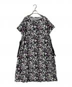 MUSE BY ROCHAS Premiereミューズ バイ ロシャス プルミエール）の古着「プリントフレアワンピース」｜ブラック