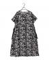 MUSE BY ROCHAS Premiere（ミューズ バイ ロシャス プルミエール）の古着「プリントフレアワンピース」｜ブラック