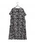 MUSE BY ROCHAS Premiere (ミューズ バイ ロシャス プルミエール) プリントフレアワンピース ブラック サイズ:13：7000円