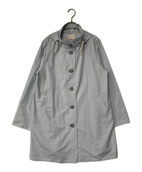 Leilian（レリアン）Leilian (レリアン) フーデッドコート ブルー サイズ:13+の古着・服飾アイテム