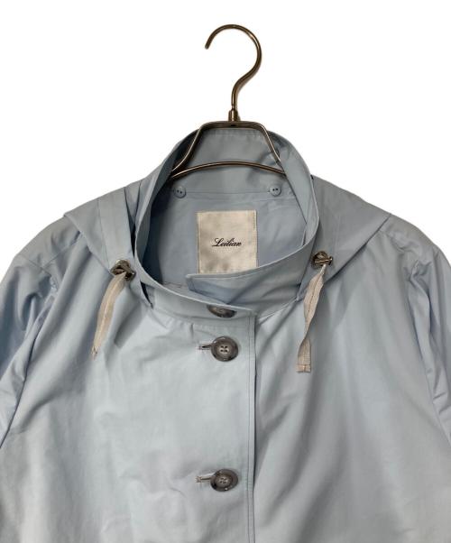 Leilian（レリアン）Leilian (レリアン) フーデッドコート ブルー サイズ:13+の古着・服飾アイテム