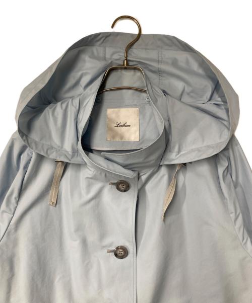 Leilian（レリアン）Leilian (レリアン) フーデッドコート ブルー サイズ:13+の古着・服飾アイテム