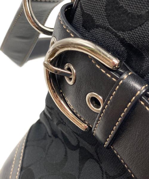 COACH（コーチ）COACH (コーチ) シグネチャーショルダーバッグ ブラックの古着・服飾アイテム