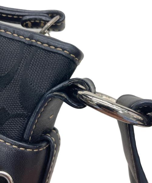 COACH（コーチ）COACH (コーチ) シグネチャーショルダーバッグ ブラックの古着・服飾アイテム