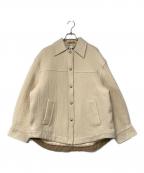 Acne studiosアクネ ストゥディオス）の古着「Ocilia Cotton Wool And Alpaca-Blend Jacket」｜アイボリー