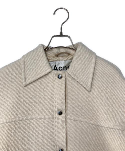 Acne studios（アクネ ストゥディオス）Acne studios (アクネ ストゥディオス) Ocilia Cotton Wool And Alpaca-Blend Jacket アイボリー サイズ:S/Mの古着・服飾アイテム