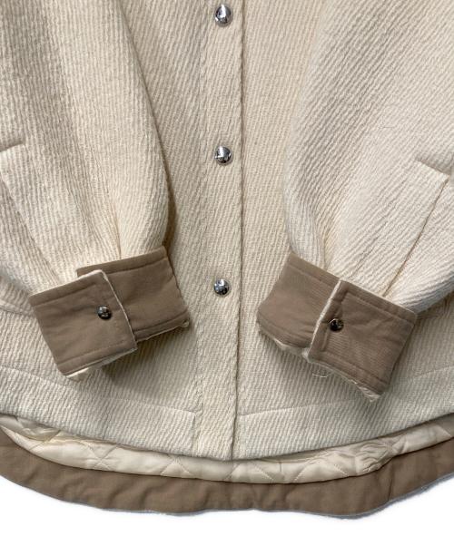 Acne studios（アクネ ストゥディオス）Acne studios (アクネ ストゥディオス) Ocilia Cotton Wool And Alpaca-Blend Jacket アイボリー サイズ:S/Mの古着・服飾アイテム
