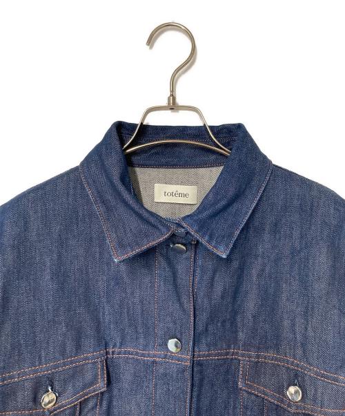 toteme（トーテム）toteme (トーテム) Bissau Denim Jacket インディゴ サイズ:Lの古着・服飾アイテム