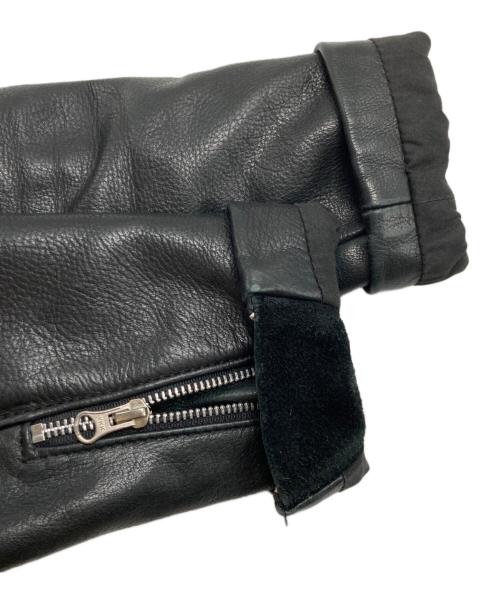 VANSON（バンソン）VANSON (バンソン) L'appartement (アパルトモン) 別注 C2 カウレザー ダブルライダースジャケット ブラック サイズ:34の古着・服飾アイテム