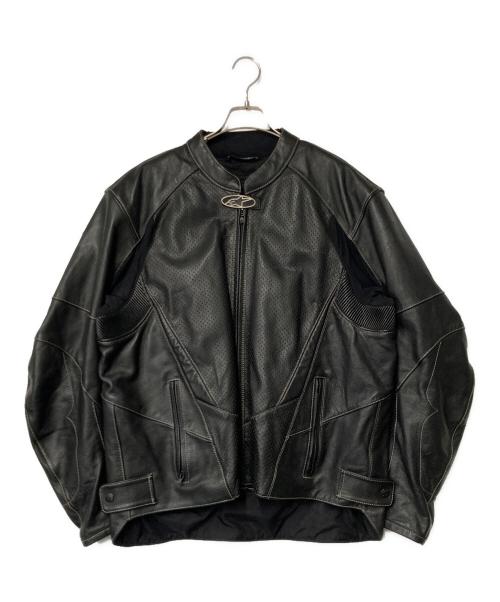 Alpinestars（アルパインスターズ）Alpinestars (アルパインスターズ) レザー ライダースジャケット ブラック サイズ:USA52の古着・服飾アイテム