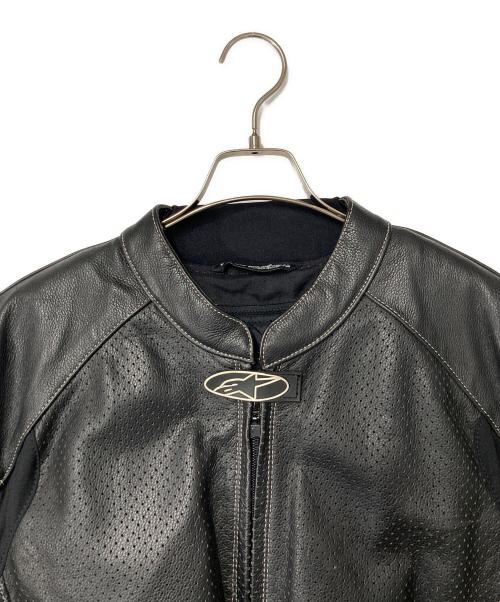 Alpinestars（アルパインスターズ）Alpinestars (アルパインスターズ) レザー ライダースジャケット ブラック サイズ:USA52の古着・服飾アイテム