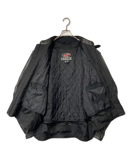 Alpinestars（アルパインスターズ）Alpinestars (アルパインスターズ) レザー ライダースジャケット ブラック サイズ:USA52の古着・服飾アイテム