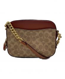 COACH（コーチ）の古着「シグネチャーカメラバッグ」｜ブラウン