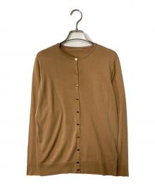 MUSE de Deuxieme Classe（ミューズ ドゥーズィエム クラス）の古着「FF grace クルーネックカーディガン」｜ブラウン