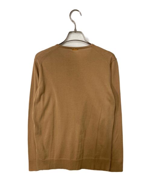 MUSE de Deuxieme Classe（ミューズ ドゥーズィエム クラス）MUSE de Deuxieme Classe (ミューズ ドゥーズィエム クラス) FF grace クルーネックカーディガン ブラウン サイズ:38の古着・服飾アイテム