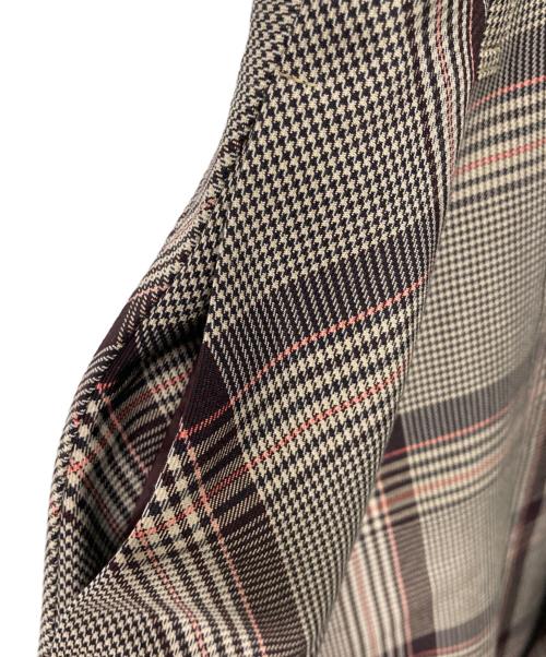 BLUE LABEL CRESTBRIDGE（ブルーレーベルクレストブリッジ）BLUE LABEL CRESTBRIDGE (ブルーレーベルクレストブリッジ) チェックジャンパースカート グレー サイズ:38の古着・服飾アイテム