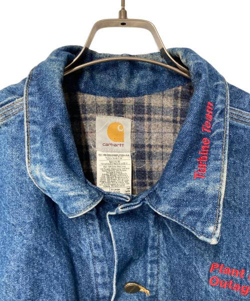 CarHartt（カーハート）CarHartt (カーハート) 企業刺繍デニムジャケット インディゴ サイズ:XLの古着・服飾アイテム