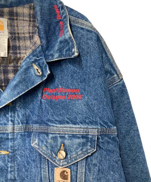 CarHartt（カーハート）CarHartt (カーハート) 企業刺繍デニムジャケット インディゴ サイズ:XLの古着・服飾アイテム