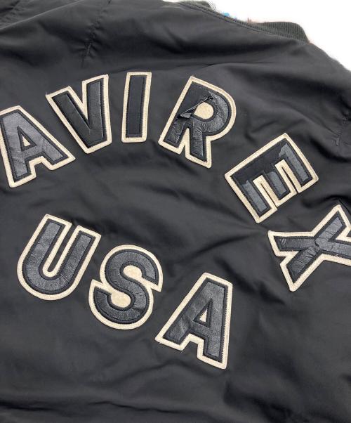 AVIREX（アヴィレックス）AVIREX (アヴィレックス) MA-1ジャケット ブラック サイズ:LARGEの古着・服飾アイテム