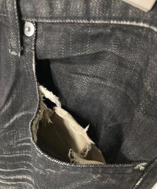 DIOR HOMME（ディオール オム）Dior Homme (ディオール オム) 03SS エディ期 爪痕ダメージ加工デニムパンツ ブラック サイズ:48の古着・服飾アイテム