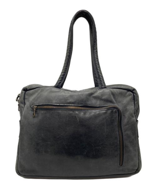 Jas-M.B.（ジャスエムビー）Jas-M.B. (ジャスエムビー) レザートートバッグ グレーの古着・服飾アイテム