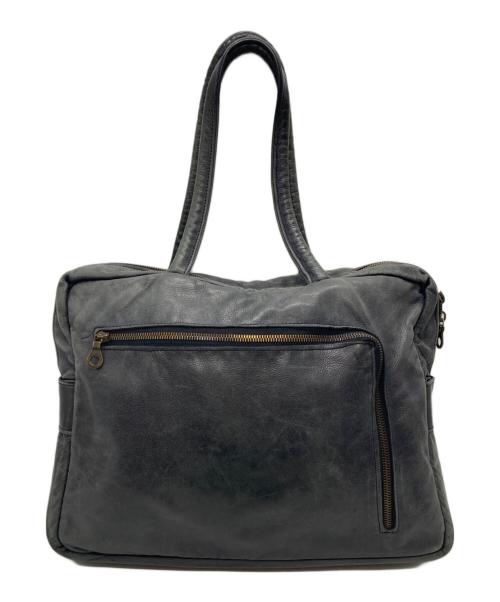 Jas-M.B.（ジャスエムビー）Jas-M.B. (ジャスエムビー) レザートートバッグ グレーの古着・服飾アイテム