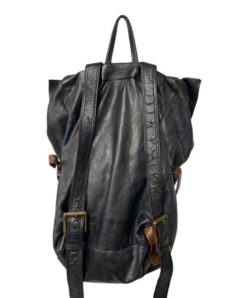 Jas-M.B.（ジャスエムビー）Jas-M.B. (ジャスエムビー) レザーバックパック ブラックの古着・服飾アイテム