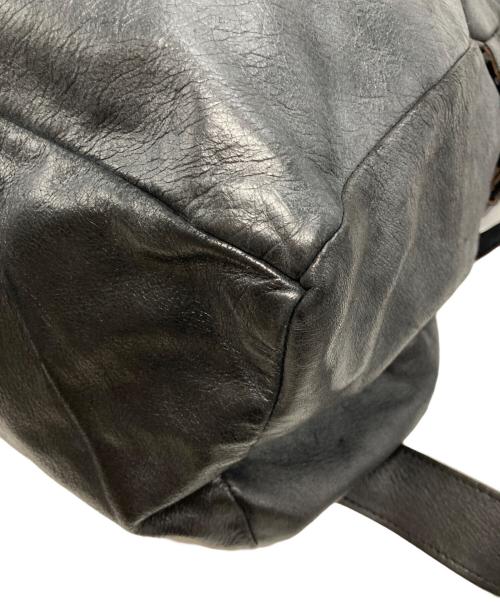 Jas-M.B.（ジャスエムビー）Jas-M.B. (ジャスエムビー) レザーバックパック ブラックの古着・服飾アイテム