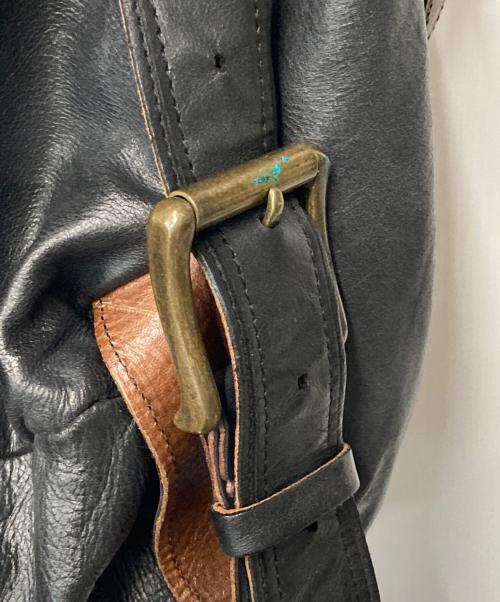 Jas-M.B.（ジャスエムビー）Jas-M.B. (ジャスエムビー) レザーバックパック ブラックの古着・服飾アイテム