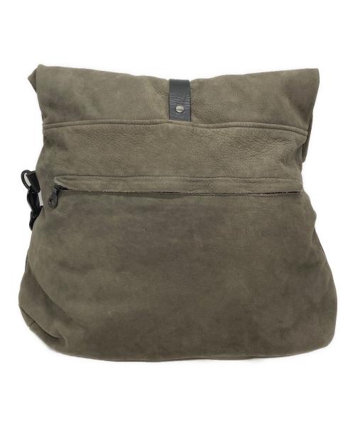 Jas-M.B.（ジャスエムビー）Jas-M.B. (ジャスエムビー) レザーショルダーバッグ カーキの古着・服飾アイテム