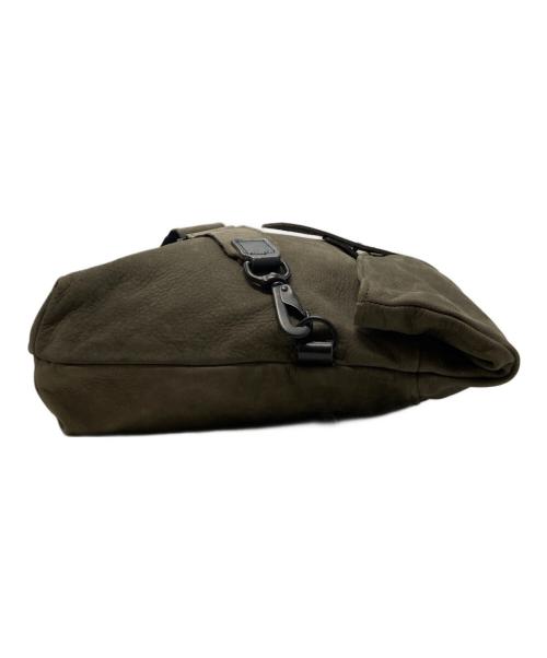 Jas-M.B.（ジャスエムビー）Jas-M.B. (ジャスエムビー) レザーショルダーバッグ カーキの古着・服飾アイテム