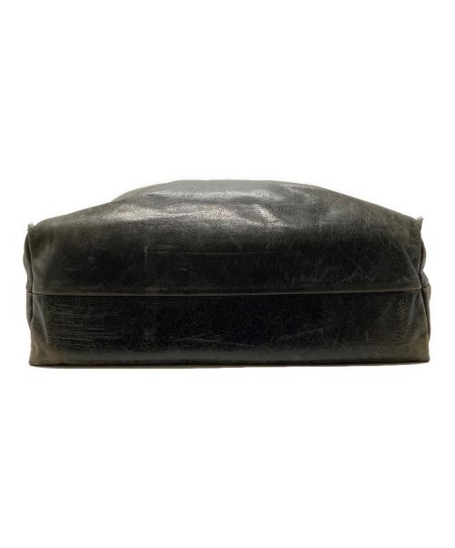 Jas-M.B.（ジャスエムビー）Jas-M.B. (ジャスエムビー) レザートートバッグ ブラウン×ブラックの古着・服飾アイテム