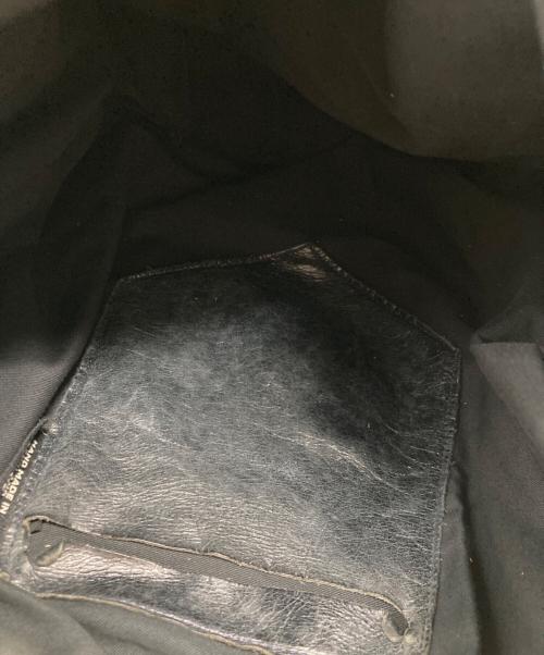 Jas-M.B.（ジャスエムビー）Jas-M.B. (ジャスエムビー) レザートートバッグ ブラウン×ブラックの古着・服飾アイテム