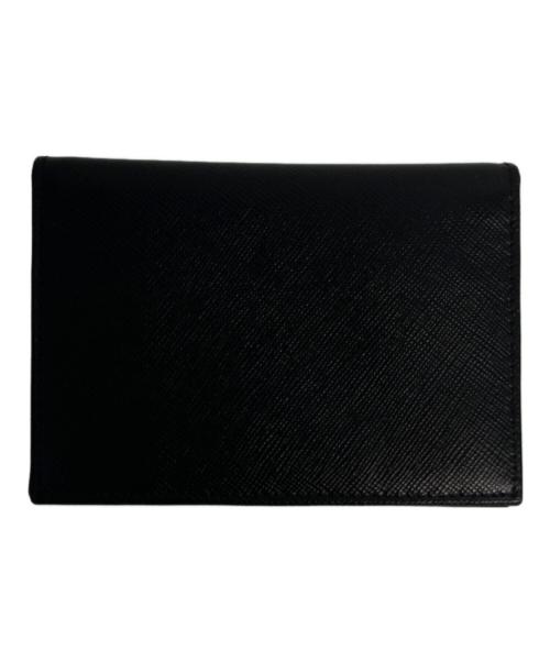 PRADA（プラダ）PRADA (プラダ) サフィアーノレザー パスケース ブラックの古着・服飾アイテム