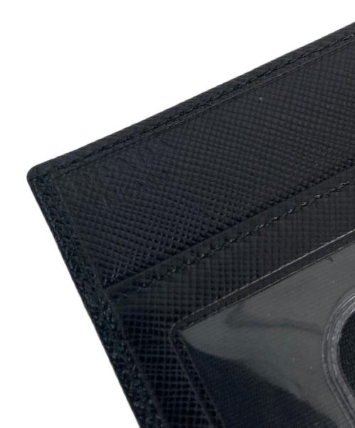 PRADA（プラダ）PRADA (プラダ) サフィアーノレザー パスケース ブラックの古着・服飾アイテム