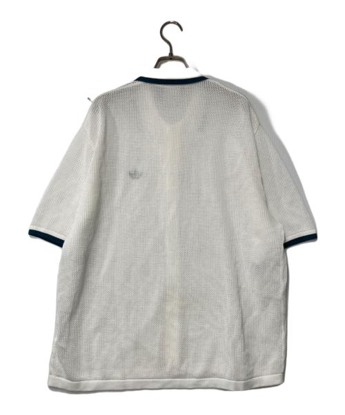 adidas（アディダス）adidas (アディダス) KNITTED SHIRT ホワイト サイズ:Mの古着・服飾アイテム