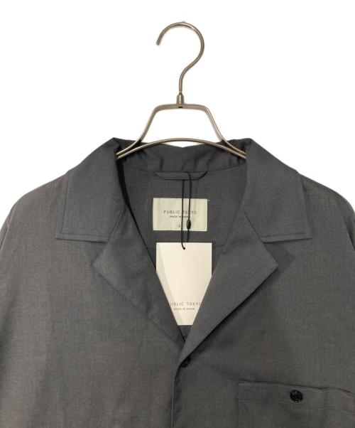 PUBLIC TOKYO（パブリックトウキョウ）PUBLIC TOKYO (パブリックトウキョウ) スムージーリラックスCPOシャツ グレー サイズ:1 未使用品の古着・服飾アイテム