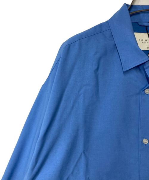 PUBLIC TOKYO（パブリックトウキョウ）PUBLIC TOKYO (パブリックトウキョウ) コンフォートリラックスシャツ ブルー サイズ:1 未使用品の古着・服飾アイテム