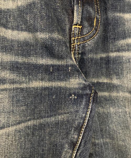 Hysteric Glamour（ヒステリックグラマー）Hysteric Glamour (ヒステリックグラマー) MIHARA YASUHIRO (ミハラヤスヒロ) スタッズ ヴィンテージ加工デニムパンツ インディゴ サイズ:32の古着・服飾アイテム