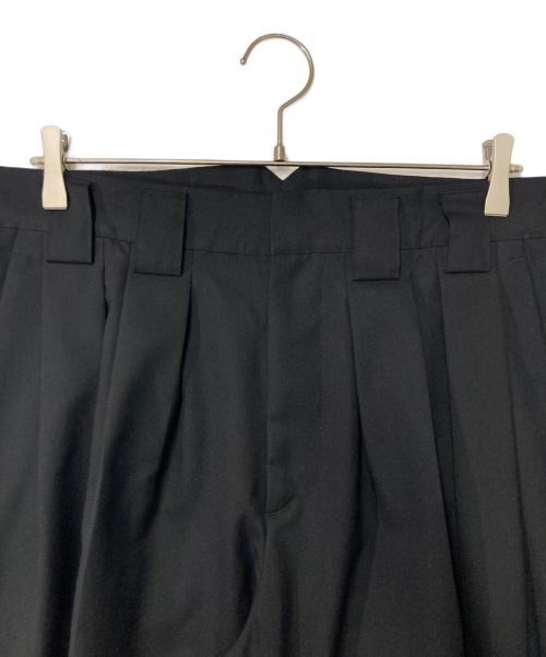 stein（シュタイン）stein (シュタイン) DOUBLE WIDE TROUSERS ブラック サイズ:Ｌの古着・服飾アイテム