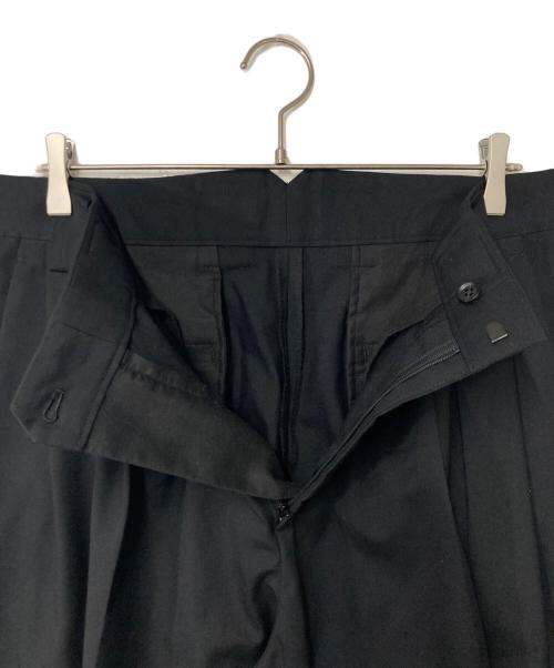 stein（シュタイン）stein (シュタイン) DOUBLE WIDE TROUSERS ブラック サイズ:Ｌの古着・服飾アイテム