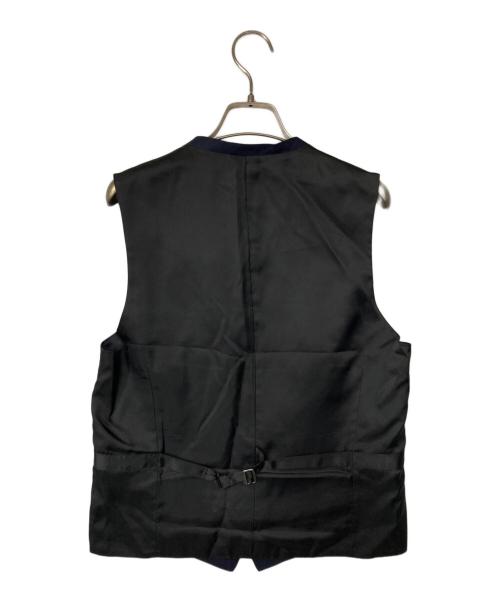 BLACK LABEL CRESTBRIDGE（ブラックレーベル クレストブリッジ）BLACK LABEL CRESTBRIDGE (ブラックレーベル クレストブリッジ) 3ピース ストライプウールセットアップスーツ ネイビー サイズ:36Rの古着・服飾アイテム