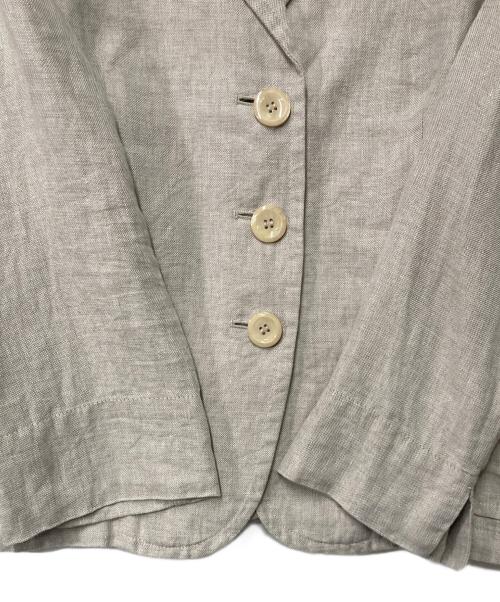 WEEKEND Max Mara（ウィークエンド マックスマーラ）WEEKEND Max Mara (ウィークエンド マックスマーラ) リネンテーラードジャケット ベージュ サイズ:40の古着・服飾アイテム