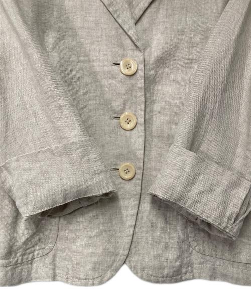 WEEKEND Max Mara（ウィークエンド マックスマーラ）WEEKEND Max Mara (ウィークエンド マックスマーラ) リネンテーラードジャケット ベージュ サイズ:40の古着・服飾アイテム