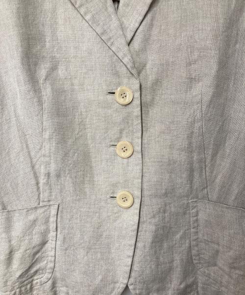 WEEKEND Max Mara（ウィークエンド マックスマーラ）WEEKEND Max Mara (ウィークエンド マックスマーラ) リネンテーラードジャケット ベージュ サイズ:40の古着・服飾アイテム