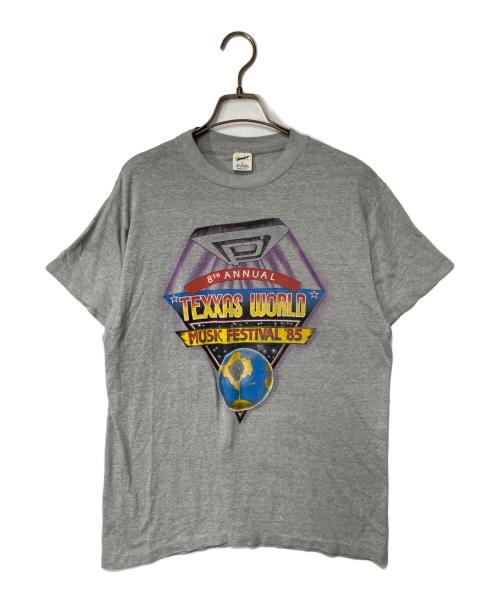 ROCKit（ロックイット）Rockit (ロックイット) Texxas World Music Festival 85 80's Tシャツ グレー サイズ:Lの古着・服飾アイテム