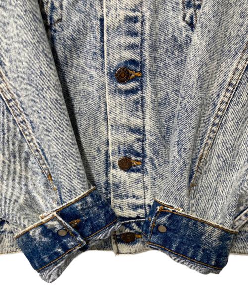 LEVI'S（リーバイス）LEVI'S (リーバイス) ボタン裏527 USA製 ケミカルウォッシュ デニムジャケット インディゴ サイズ:Lの古着・服飾アイテム